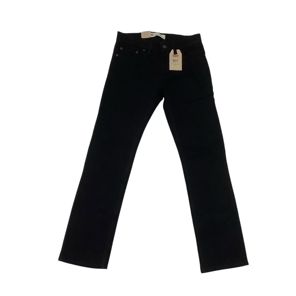 NWT Levi’s Boys 511 Slim Ankle Stretch Black Sz 14